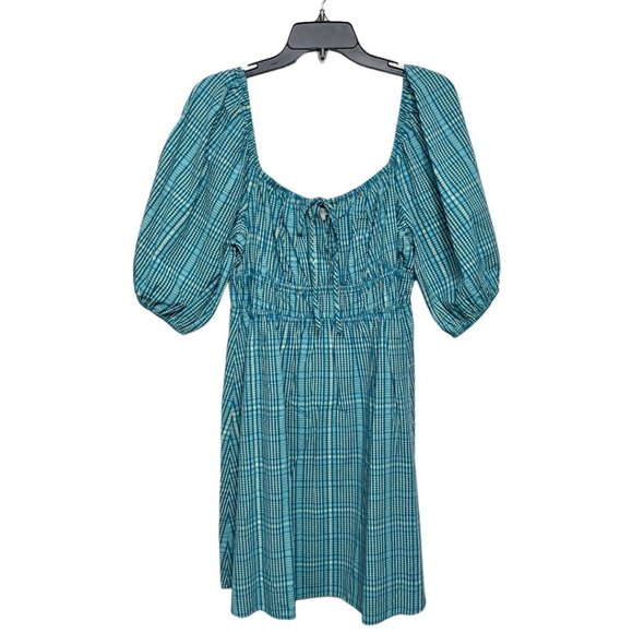 RAILS Brenda Check Cotton Blend Mini dress Size L - Picture 8 of 13